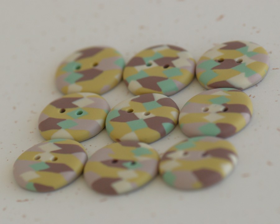 19 mm – 9 vnt. Rankų darbo sagų rinkinys „Retro“ (BT256)