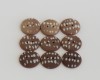 20-21 mm – 9 vnt. latte macchiato atspalvių taškuotos sagos (BT278)