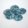 20 mm - 6 vnt. Mėlynos raštuotos sagos „Indigo“ (BT312)