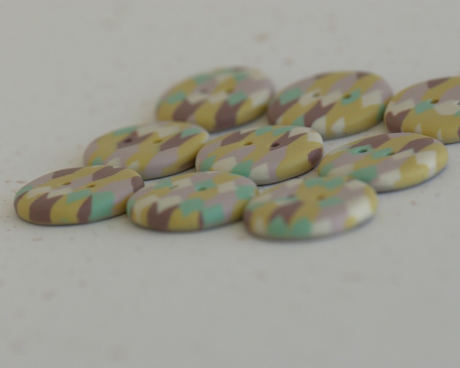 22 mm – 9 vnt. Rankų darbo sagų rinkinys „Retro“ (BT253)