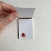 Rankų darbo, mažytis plėšomų lapelių bloknotas, mažiems užrašams „Braškė“