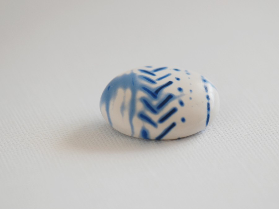 Ovali sagė „Šibori raštai“ (pin19)