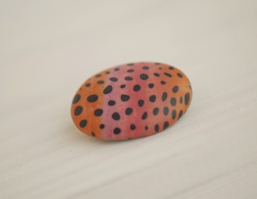 Ovali sagė „Panaši į boružę“ (pin06)