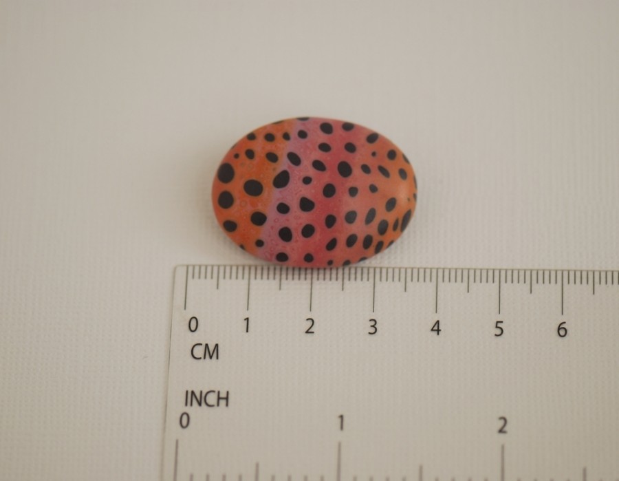 Ovali sagė „Panaši į boružę“ (pin06)