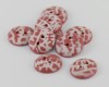 17 mm – 9 vnt. Plytų raudonos spalvos sagų rinkinys „Terracotta“ (BT201)