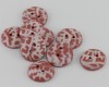 17 mm – 9 vnt. Plytų raudonos spalvos sagų rinkinys „Terracotta“ (BT201)