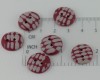 15 mm – 6 vnt. Rankų darbo sagų rinkinys „Aviečių raudona“ (BT196)