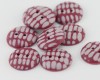 18 mm – 9 vnt. Rankų darbo sagų rinkinys „Aviečių raudona“ (BT210)