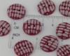 18 mm – 9 vnt. Rankų darbo sagų rinkinys „Aviečių raudona“ (BT210)