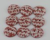 18 mm – 9 vnt. Plytų raudonos spalvos sagų rinkinys „Terracotta“ (BT188)