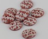 18 mm – 9 vnt. Plytų raudonos spalvos sagų rinkinys „Terracotta“ (BT188)