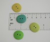 21 mm – 4 vnt. Žaliai geltonų atspalvių sagos (BT015)