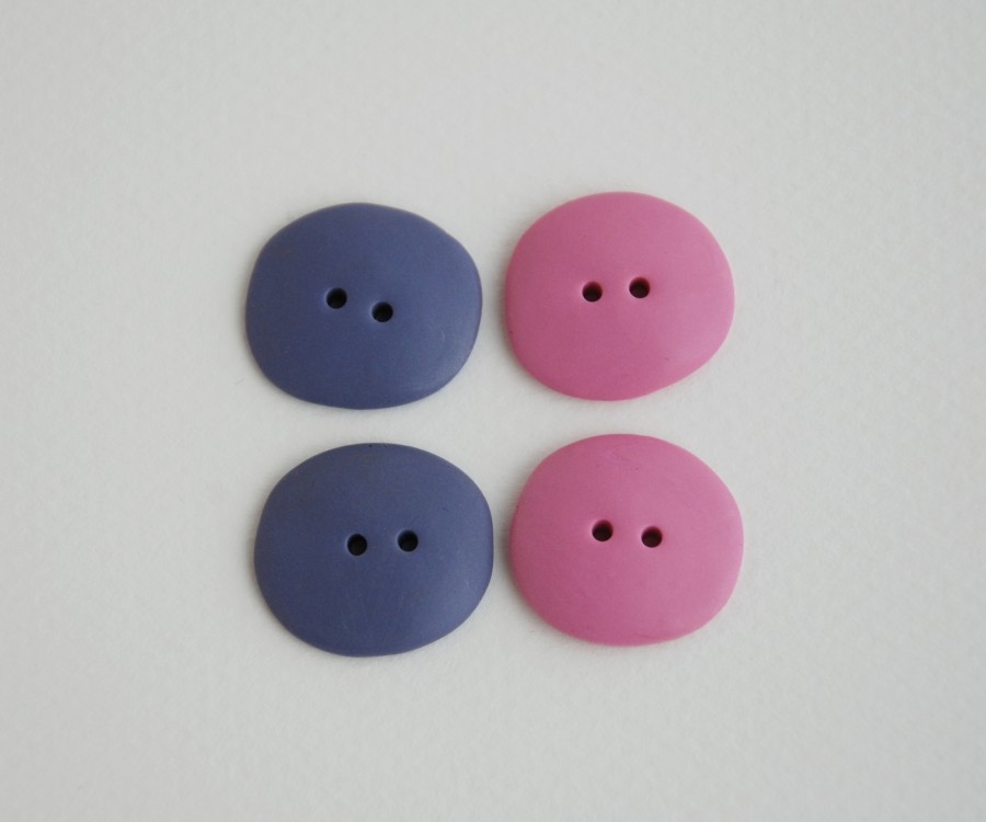 21 mm – 4 vnt. Spalvotos sagos "Rožinė+Violetinė" (BT051)