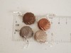 Įsegami mezgimo / nėrimo žymekliai „Šokoladinis desertas“ metalinėje dėžutėje